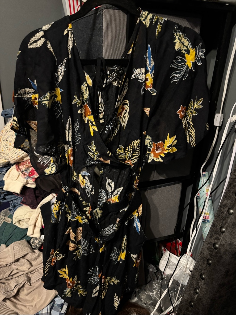 Nasty Gal Cutout Romper M/L